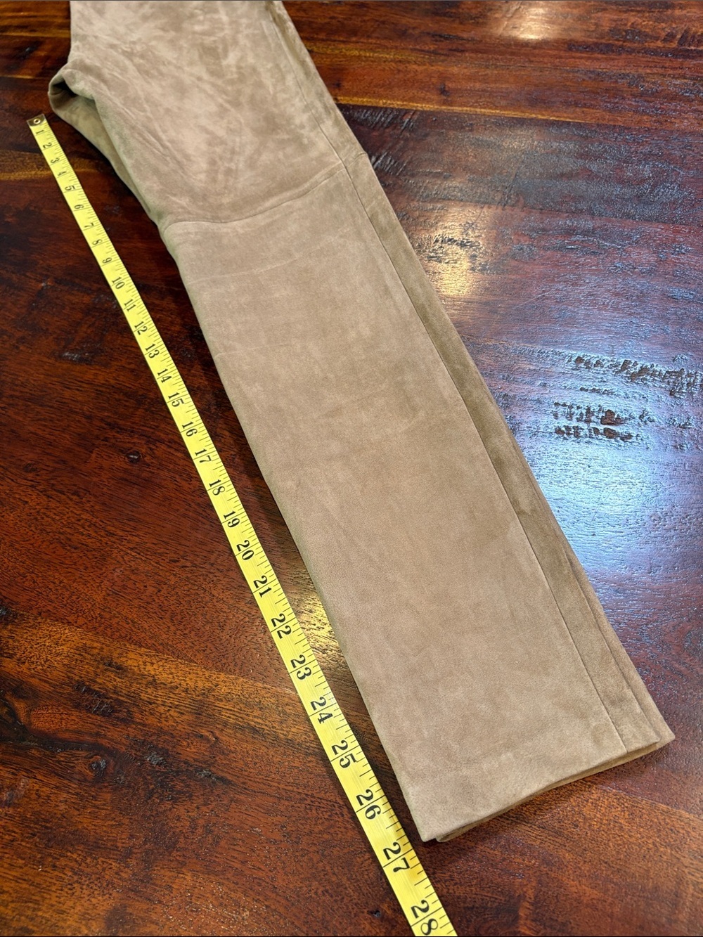 Ralph Lauren Collection Tan Suede Leather Pants Pre-Fall 2016 size 4 - Picture 14 of 14